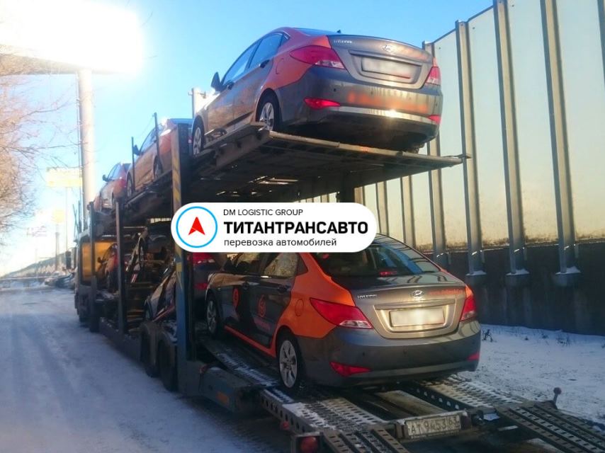 A авто на автовозе
